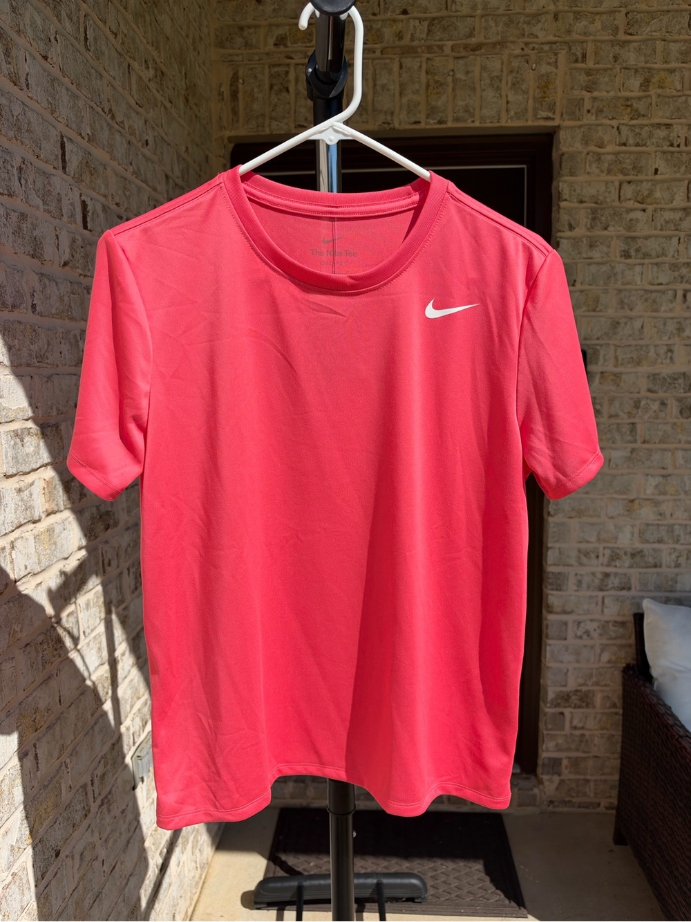 Nike Womens Dri-FIT Coral Crew Neck Athletic Shirt